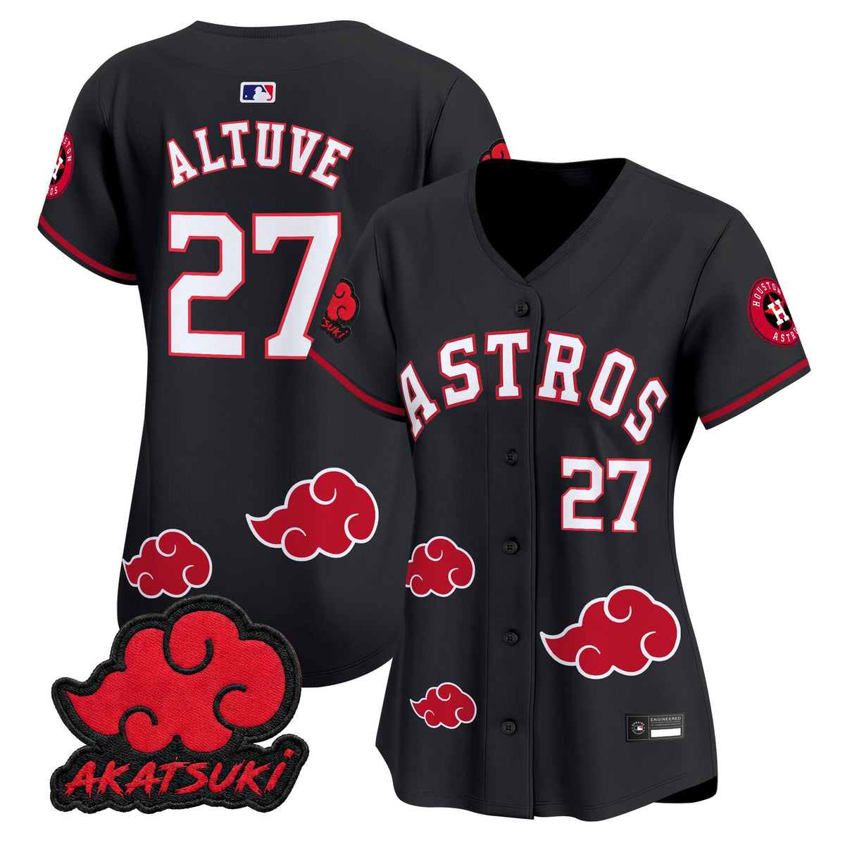 Houston Astros x Naruto Akatsuki Edition Vapor Premier Limited Jersey - Stitched