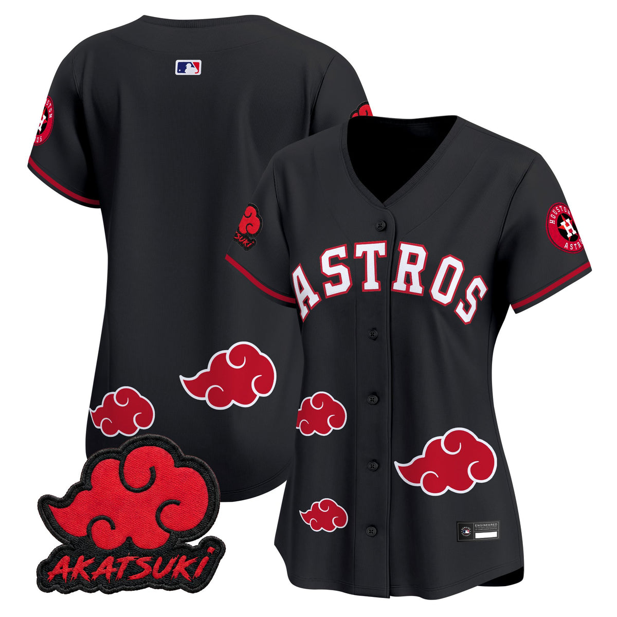 Houston Astros x Naruto Akatsuki Edition Vapor Premier Limited Jersey - Stitched