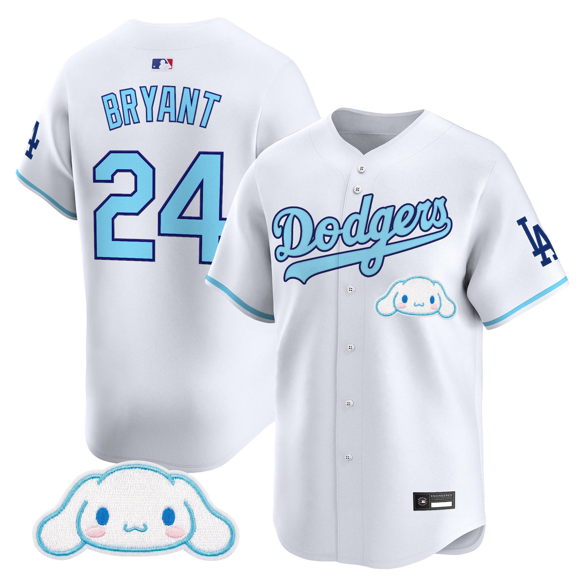Los Angeles Dodgers x Cinnamoroll Vapor Premier Limited Jersey - All Stitched