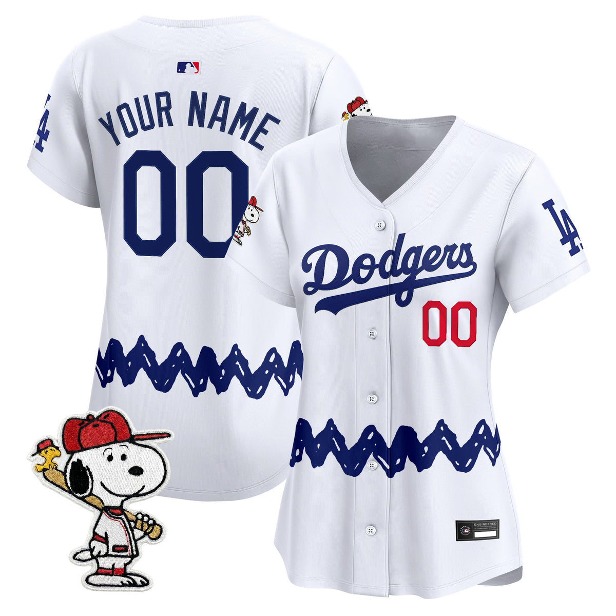 Los Angeles Dodgers x Peanuts Vapor Premier Limited Custom Jersey - Stitched