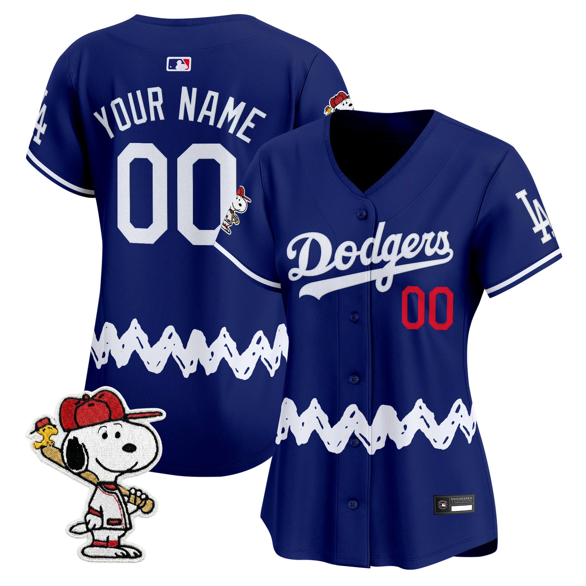 Los Angeles Dodgers x Peanuts Vapor Premier Limited Custom Jersey - Stitched