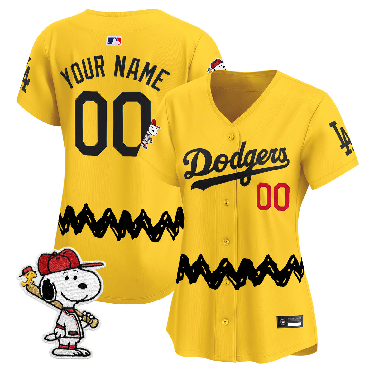 Los Angeles Dodgers x Peanuts Vapor Premier Limited Custom Jersey - Stitched