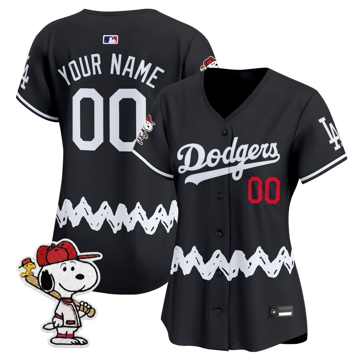 Los Angeles Dodgers x Peanuts Vapor Premier Limited Custom Jersey - Stitched