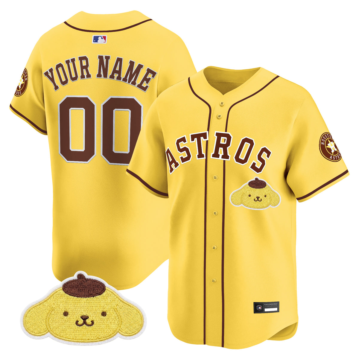 Houston Astros x Sanrio Friends Vapor Premier Limited Custom Jersey - All Stitched