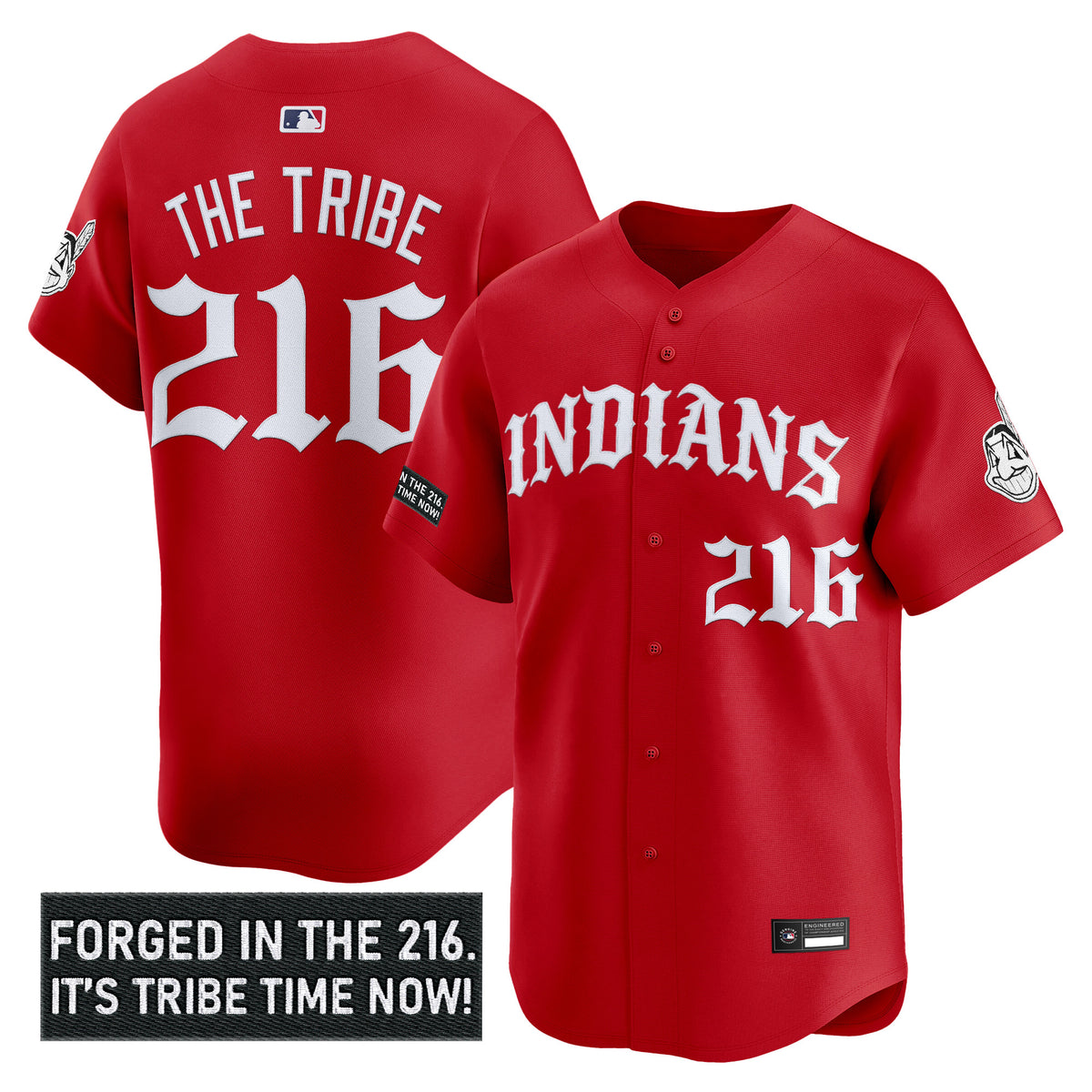 Men's Cleveland Indians 'Old English Edition' Vapor Premier Limited Jersey - All Stitched