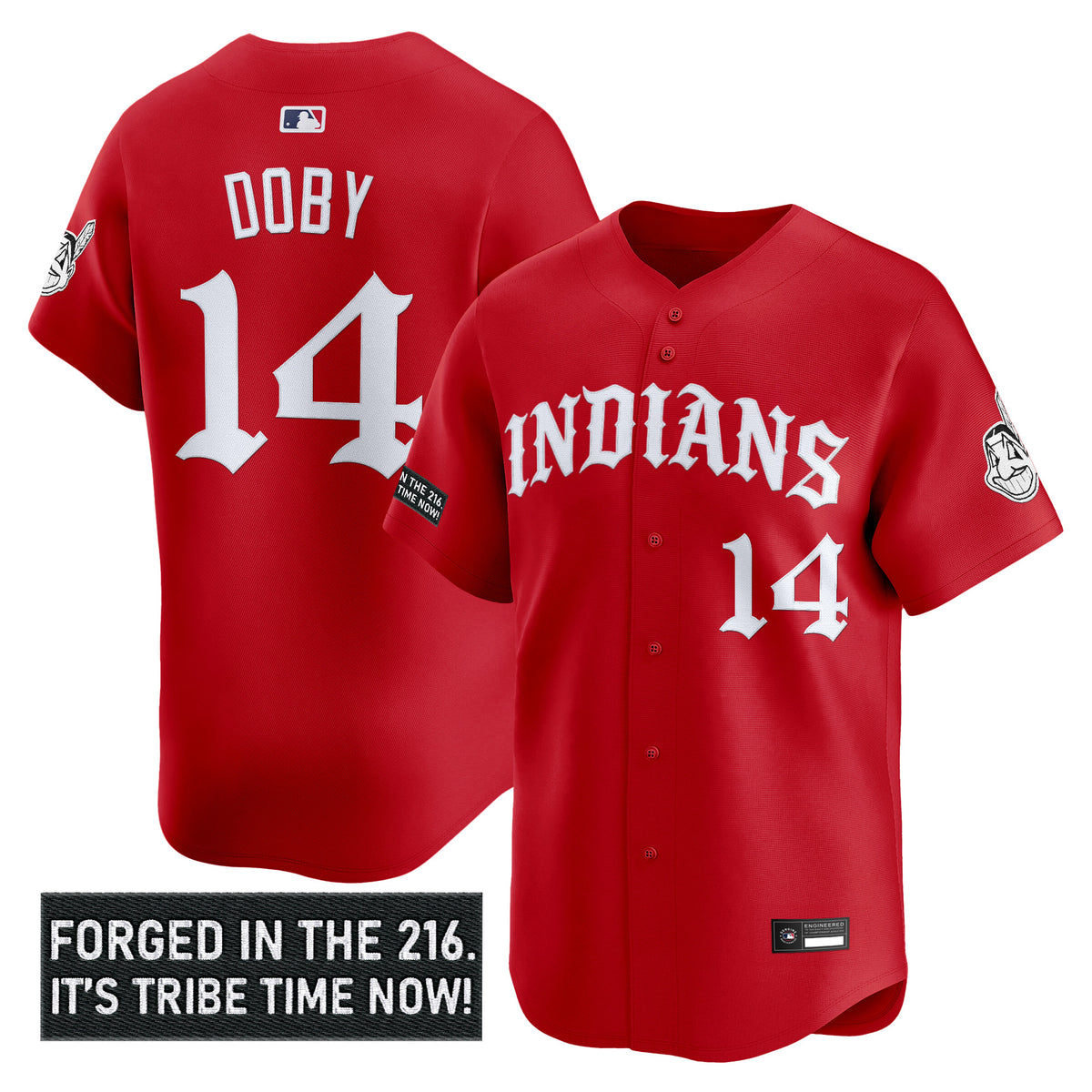 Men's Cleveland Indians 'Old English Edition' Vapor Premier Limited Jersey - All Stitched