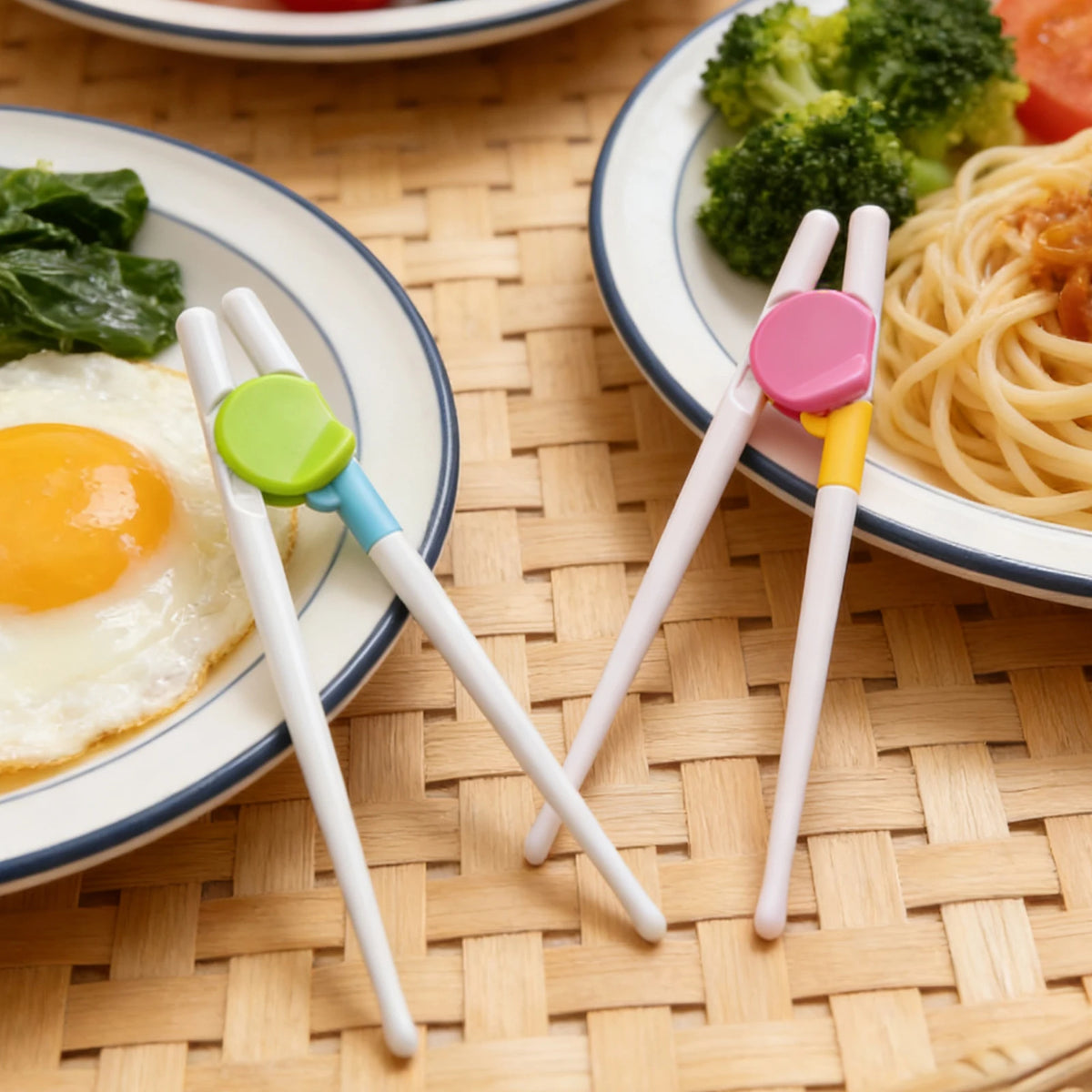 2pcs children training chopsticks set suitable for beginner children detachable learning chopsticks reusable toddler chopsticks