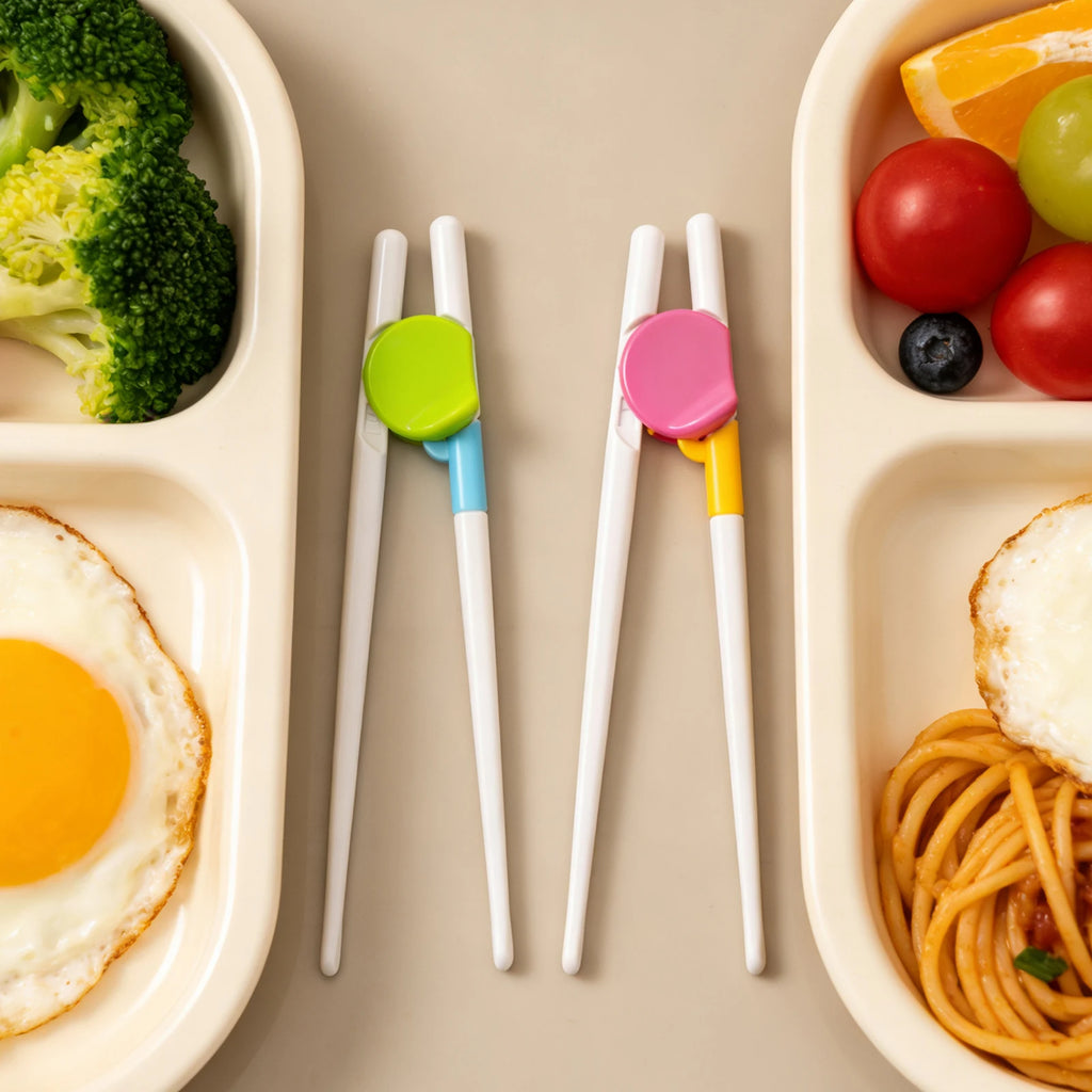 2pcs children training chopsticks set suitable for beginner children detachable learning chopsticks reusable toddler chopsticks