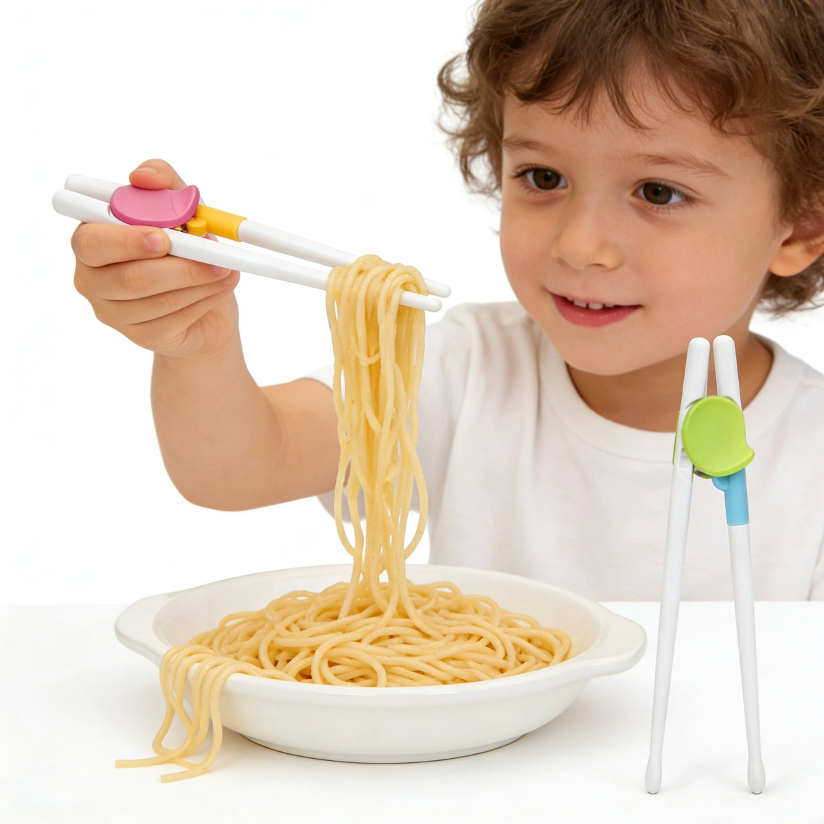 2pcs children training chopsticks set suitable for beginner children detachable learning chopsticks reusable toddler chopsticks