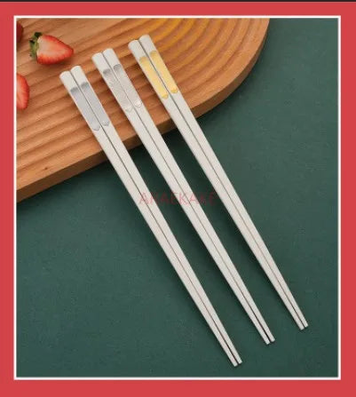 Restaurant alloy chopsticks are anti slip, anti mold, and heat-resistant household chopsticks