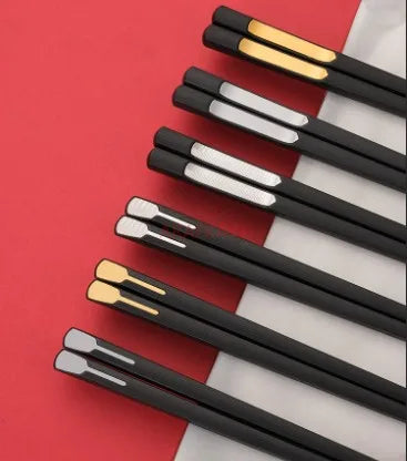 Restaurant alloy chopsticks are anti slip, anti mold, and heat-resistant household chopsticks